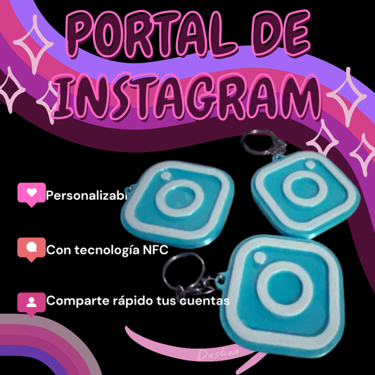 PORTAL DE INSTAGRAM AZUL CIELO